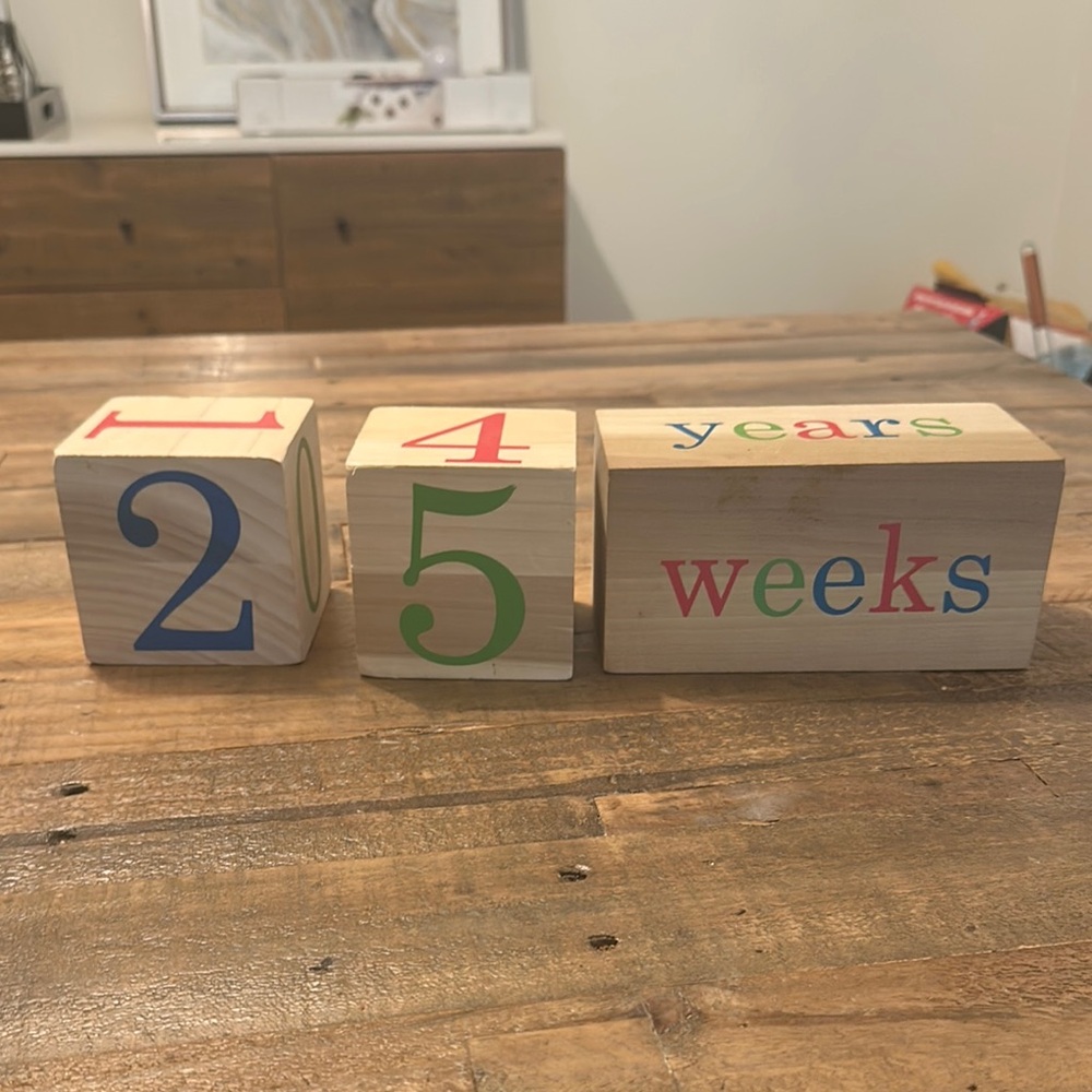 Colorful Wooden Milestone Blocks - Picture 6 of 9